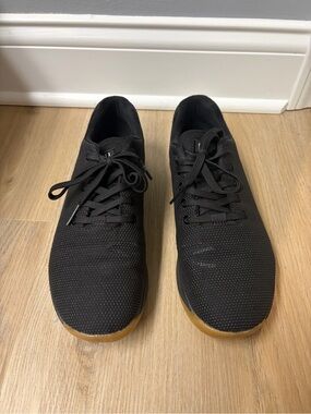 NOBULL Black Knit Athletic Sneakers with Gum Sole